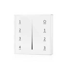 Variateur Tactile Monochrome Rf En Saillie 4 Zones - Silamp