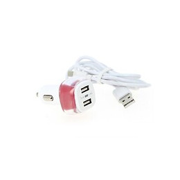 Chargeur Allume-cigare 2 Ports Usb 2.4a + Câble Type C - Silamp