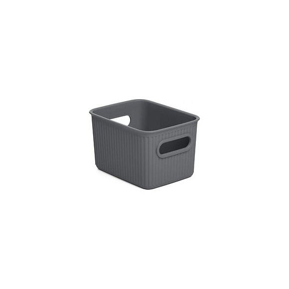 Panier De Tri 1.5 L. Baobab S Gris Anthracite (12,5x16,4x10cm) Tatay