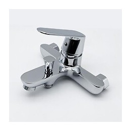 Robinet Mitigeur De Baignoire Inox Arrondi + Pomme De Douche - Silamp