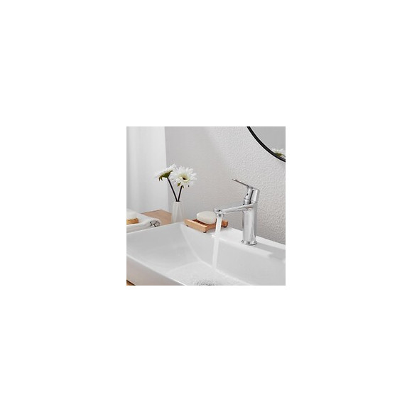 Robinet Mitigeur Salle De Bain Chrome Arrondi - Silamp