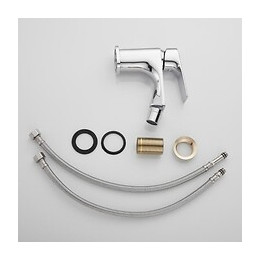 Robinet Mitigeur Lavabo Inox Carré Bec Orientable - Silamp