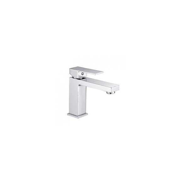 Robinet Mitigeur Lavabo Salle De Bain Inox Carré - Silamp