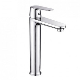Robinet Mitigeur Lavabo Haut Inox Arrondi - Silamp