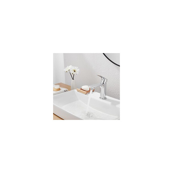 Robinet Mitigeur Salle De Bain Chrome Carré - Silamp