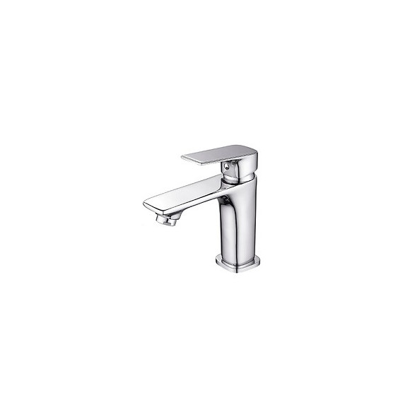 Robinet Mitigeur Salle De Bain Chrome Carré - Silamp