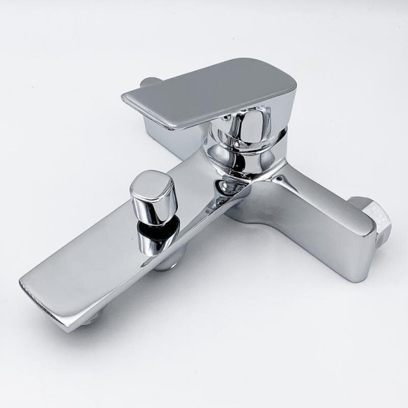 Robinet Mitigeur De Baignoire Inox Carré + Pomme De Douche - Silamp