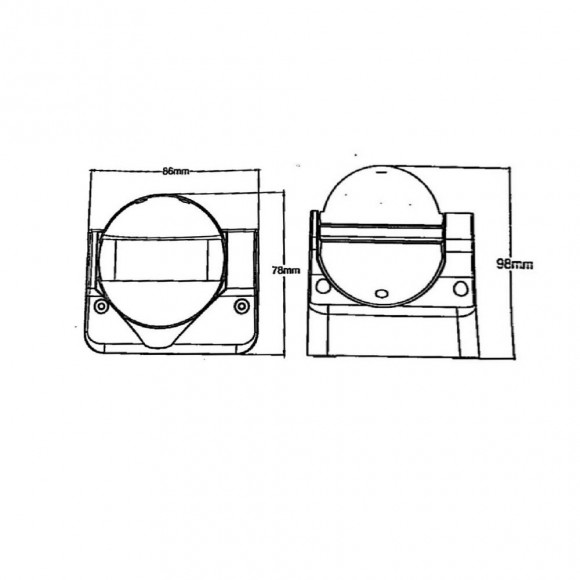 Détecteur De Mouvement 180° Jusqu'à 12m - Silamp