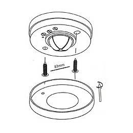 Détecteur De Mouvement Encastrable 8m 360° 220v Rond - Silamp