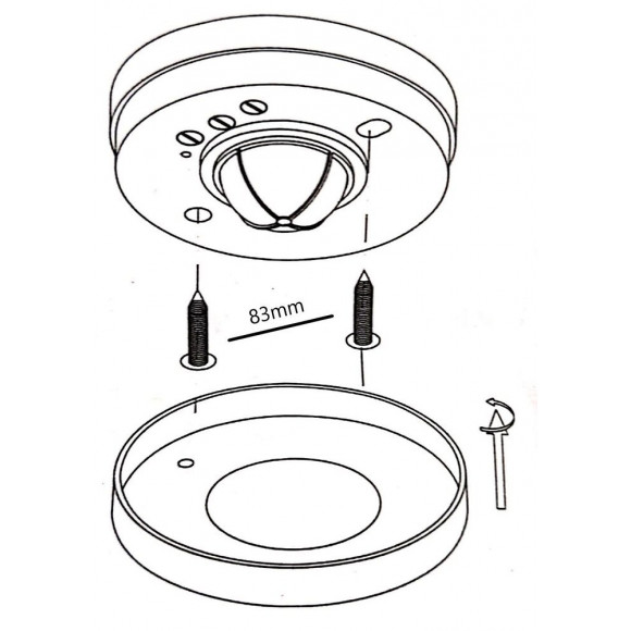 Détecteur De Mouvement Encastrable 8m 360° 220v Rond - Silamp