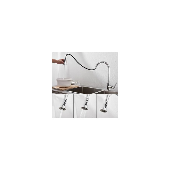 Robinet Mitigeur Cuisine Avec Douchette 3 Fonctions - Silamp