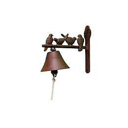 Cloche En Fonte Oiseaux