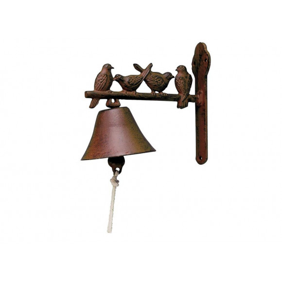 Cloche En Fonte Oiseaux
