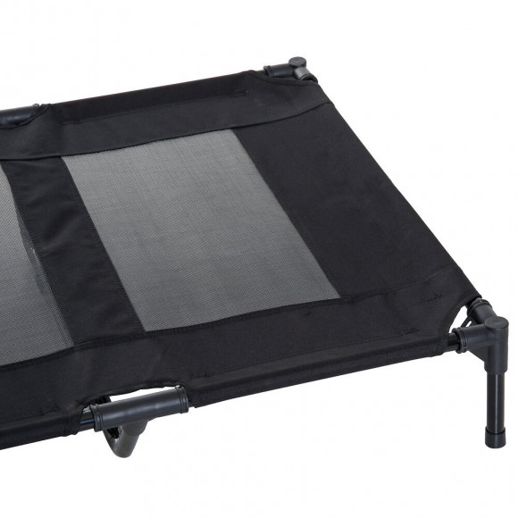 Lit Sur Pieds Pour Chien Chat Lit De Camp Animal 92l X 76l X 18h Cm Noir