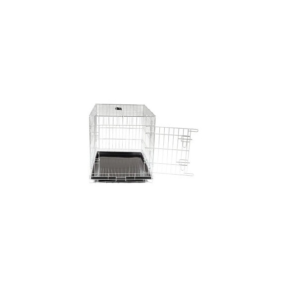 Vadigran Cage Metallique Pliable Classic - 91 X 61 X 66 Cm - Argent - Pour Chien