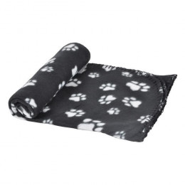 Plaid Pattou En Polyester - 100x70 Cm - Noir - Pour Chien