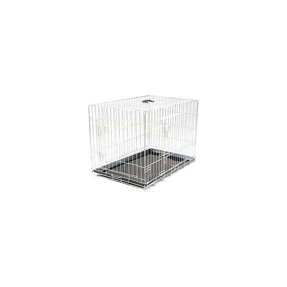 Vadigran Cage Metallique Pliable Classic - 91 X 61 X 66 Cm - Argent - Pour Chien