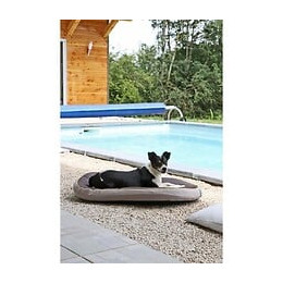 Tyrol Coussin Rond Triple Action - Matelas Anti-odeurs, Anti-insectes, Anti-mites - 90 X 60 X 7 Cm - Pour Chien