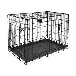 Riga Cage Pliable Chiens Gm - L 91 X L 58 X H 66 Cm - Grands Chiens - Noir