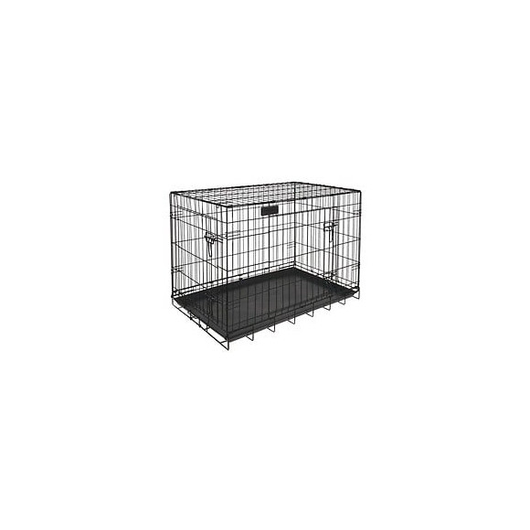 Riga Cage Pliable Chiens Gm - L 91 X L 58 X H 66 Cm - Grands Chiens - Noir