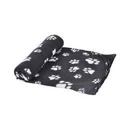 Plaid Pattou En Polyester - 100x70 Cm - Noir - Pour Chien