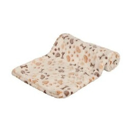 Trixie Couverture Lingo - 100x75 Cm - Blanc Et Beige - Pour Chien