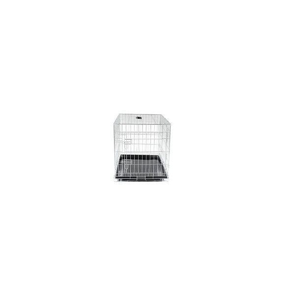 Vadigran Cage Metallique Pliable Classic - 91 X 61 X 66 Cm - Argent - Pour Chien