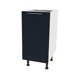 Meuble Bas De Cuisine 1 Porte - Frost 40cm / Blanc & Bleu Nuit