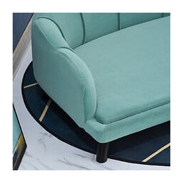 Canapé Chien Lit Pour Chien Chat Design Contemporain Coquillage Dim. 98l X 60l X 35h Cm Coussin Moelleux Velours Vert