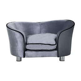 Canapé/lit Pour Chien/chat Canapé Animaux Avec Accoudoir Et Dossier 69x49x38cm