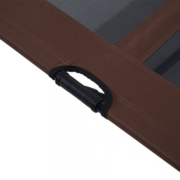 Lit Sur Pieds Lit De Camp Pour Chien Chat Animal 92 X 76 X 18 Cm Marron