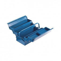 Caisse À Outils Standard Metal 5 Compartiments L430mm Bleu