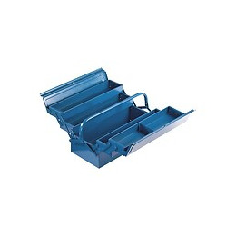 Caisse À Outils Standard Metal 5 Compartiments L430mm Bleu