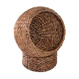 Panier Chat Lit Chat Cosy Grand Confort Dim. 42l X 33l X 52h Cm Coussin Moelleux Beige Inclus