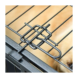 Cage Pour Chien Pliable Cage De Transport Sur Roulettes 2 Portes Verrouillables Plateau Amovible Dim. 125l X 76l X 81h Cm Méta