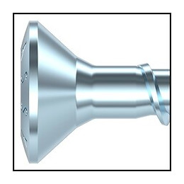 Assyplus Ft 4 Ch Vis De Construction En Acier Zingué Galvanisé, Filetage Total, Tête Cylindrique Qte 50 Pc