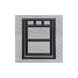 Chatière De Moustiquaire De Porte Ou Baie Vitrée H25 Cm X L20 Cm Noir