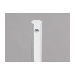 Tige Seule Hexagonale Diamètre 10 Mm L120 Cm, Acier Laqué Blanc, Pour Volet Manoeuvre Treuil