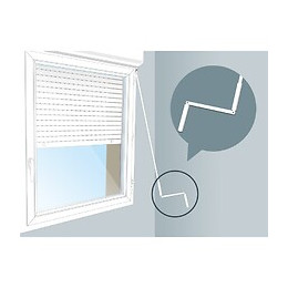 Manivelle Complète Avec Tige Hexagonale 10 Mm En Acier Laqué Blanc