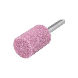 Meule Sur Tige, Corindon, Rose Forme A Grain 30 20x25 Gr 36