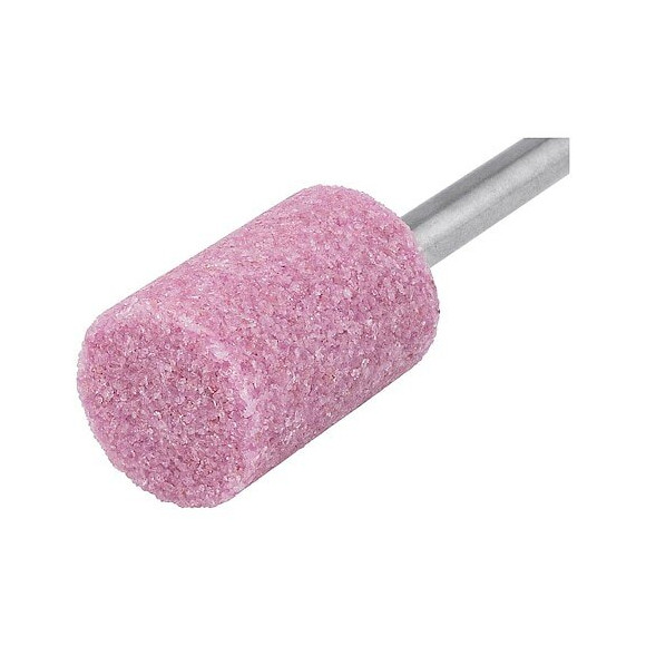 Meule Sur Tige, Corindon, Rose Forme A Grain 30 20x25 Gr 36