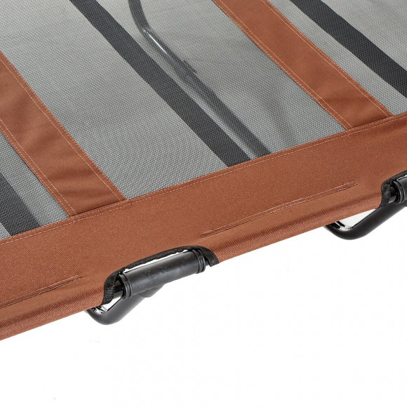 Lit Sur Pieds Xxl Pour Chien Chat Lit De Camp Animal 122l X 92l X 23h Cm Marron Clair