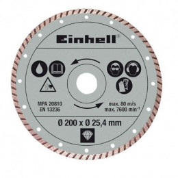 Disque Diamanté Turbo 200x25,4x2,2mm, Einhell