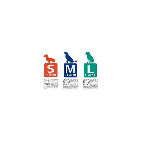 Tyrol Couchage Confortable Triple Action - Panier Anti-odeurs, Anti-insectes, Anti-mites - 73 X 53 X 26 Cm - Pour Chien