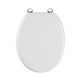 Abattant Pour Wc Blanc Mat - En Mdf Et Charnières En Métal - White Mat