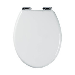 Abattant Wc - Mdf Et Double Frein De Chute - Soft White