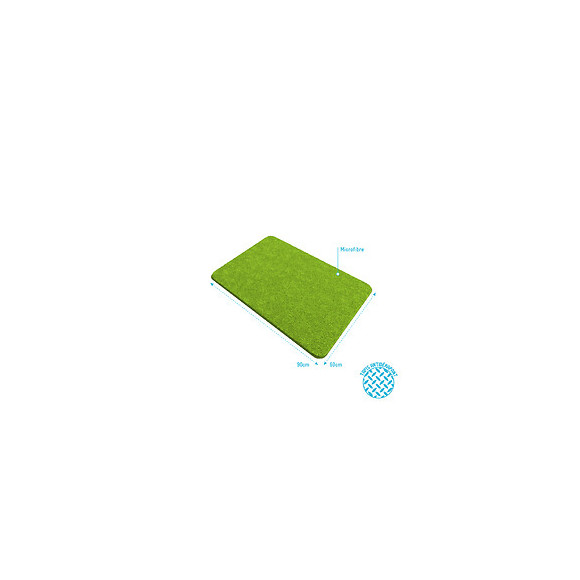 Tapis De Bain 60x90cm Antidérapant Et En Microfibre - Subtil Vert