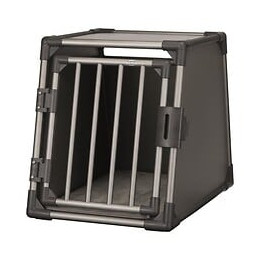 Trixie Box De Transport - Aluminium - M : 55 X 61 X 74 Cm - Gris Graphite - Pour Chien