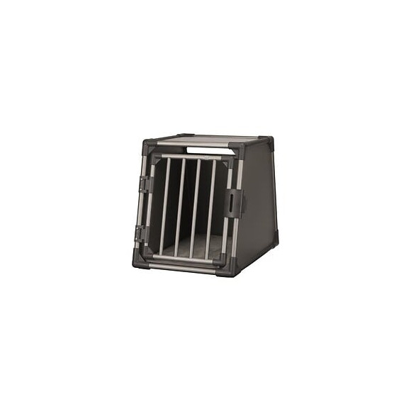 Trixie Box De Transport - Aluminium - M : 55 X 61 X 74 Cm - Gris Graphite - Pour Chien