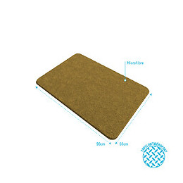 Tapis De Bain 60x90cm Antidérapant Et En Microfibre - Subtil Taupe